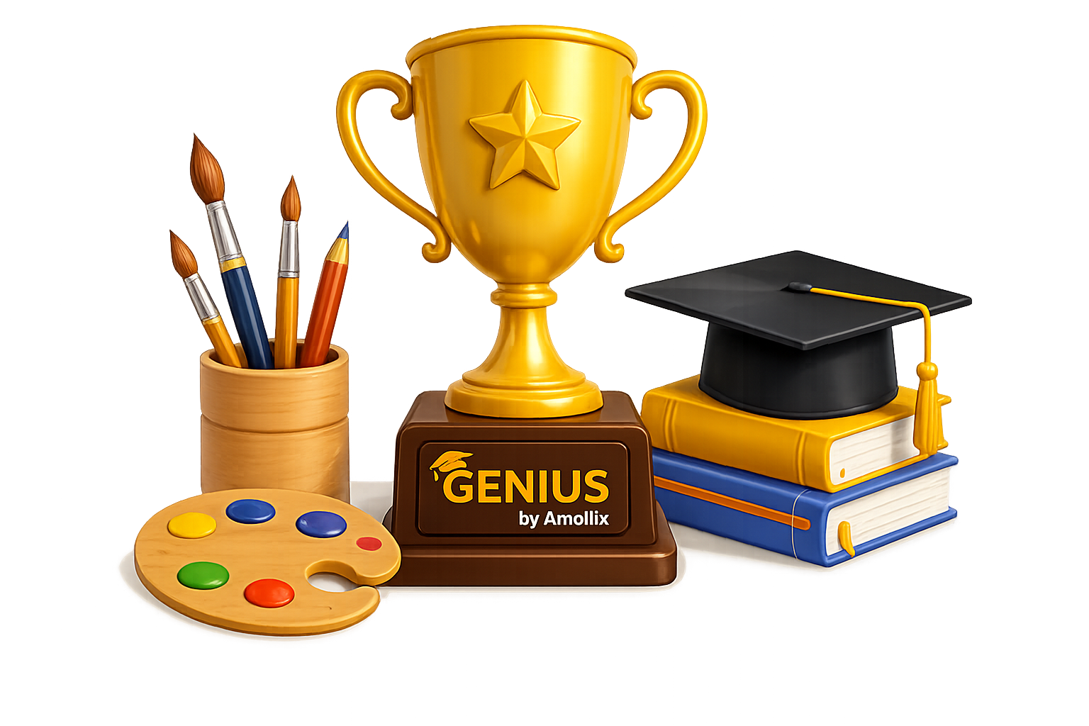 Genius by Amolux - शिक्षण, सर्जनशीलता आणि प्रगती